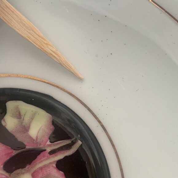 Paragon Double Warrant Cabbage Rose Pale Blue Teacup and Saucer 1940s Vintage - Picture 8 of 16